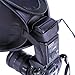 CowboyStudio 9-Inch Portable Quick Setup Speedlite Softbox with Velcro Strap for Nikon Canon Flash Light (Black)