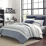 Nautica Lansier Comforter Set, Twin, Grey