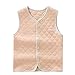 ThreeH Baby Boy Girls Lightweight Warm Cotton Waistcoat BR0601,Rhombus(Pack of 2)