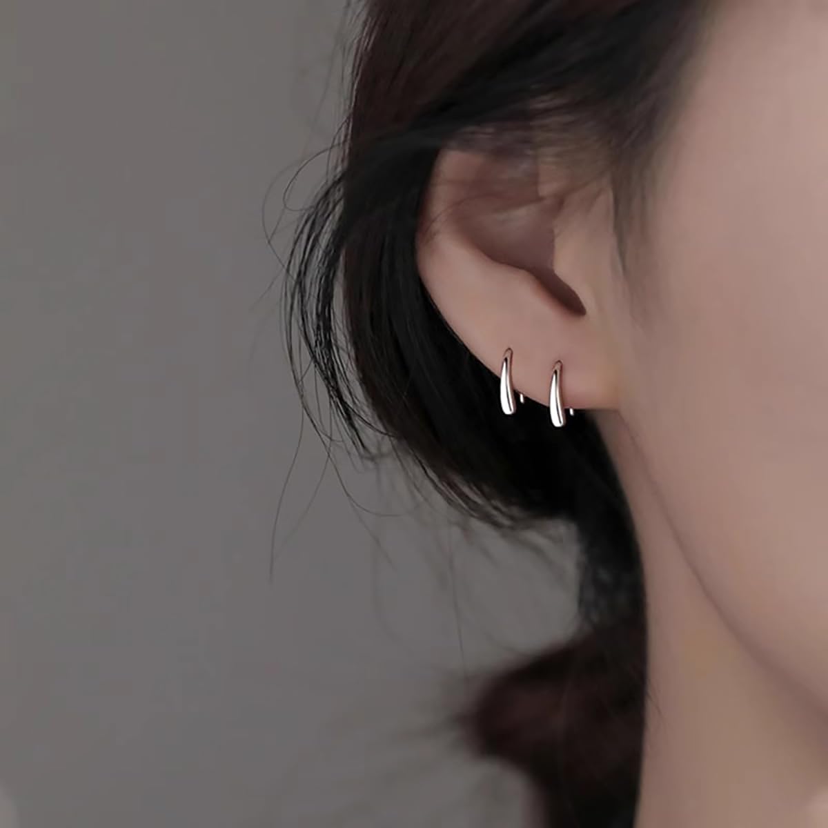 SLUYNZ 925 Sterling Silver Teardrop Earrings Drop for Women Teens Waterdrop Earrings Small Hook Earrings