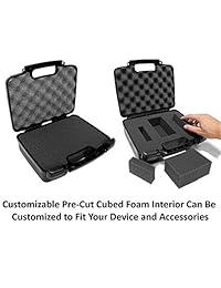 Pico estuche de proyector portátil de viaje con espuma protectora Fits Crenova xpe700 icodis cb-300 ezapor GM60 mileagea Pico DLP LG minibeam PH550 y pequeños accesorios.