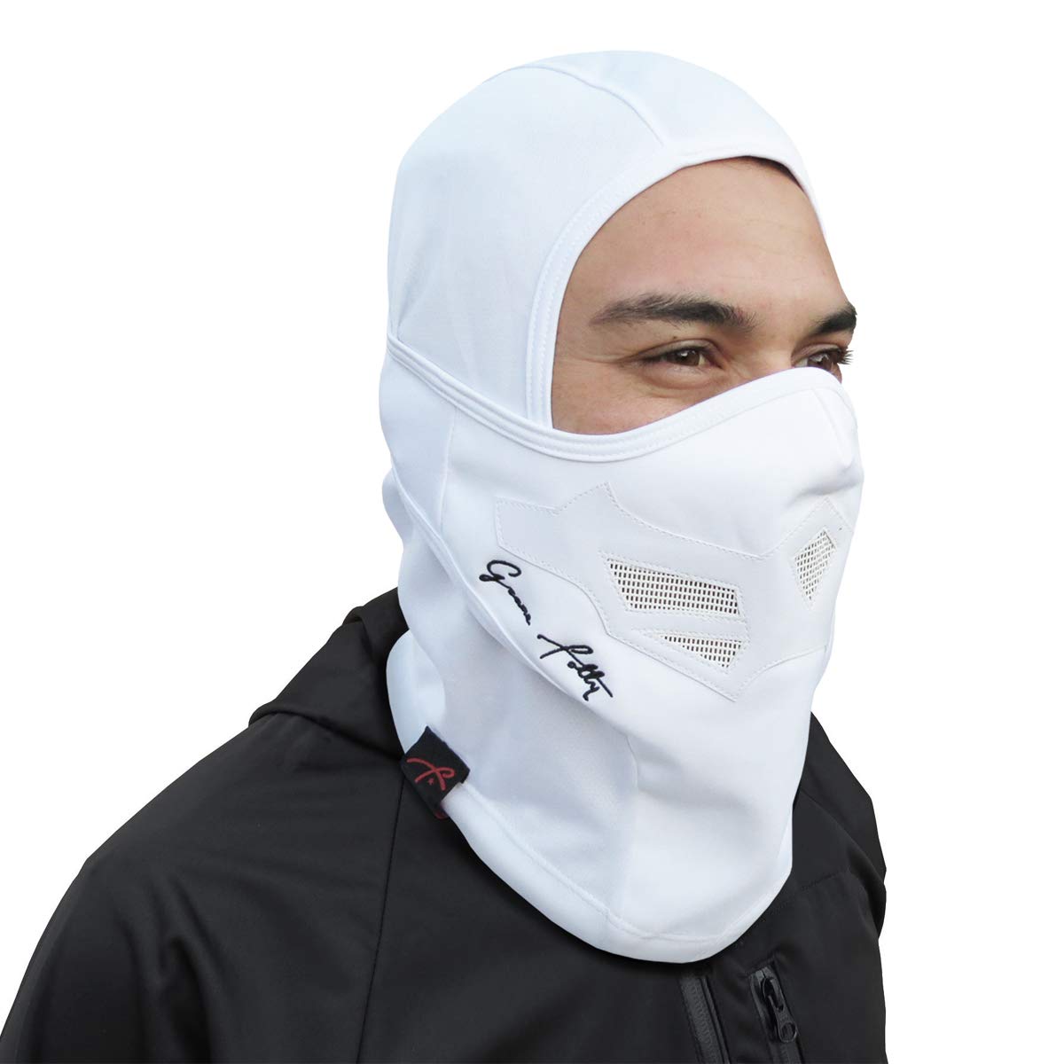 Grace Folly Full Balaclava Ski Face Mask for Snowboarding and Cold Winter Weather Sports White