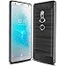 Sony Xperia XZ2 case, “NOT for Sony XZ2 Compact” Suensan TPU Shock Absorption Technology Raised Bezels Protective Case Cover for Sony Xperia XZ2 Smartphone (Black)