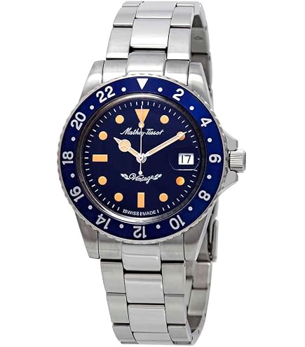 Amazon.com: Mathey-Tissot GMT Automatic Black Dial Pepsi Bezel