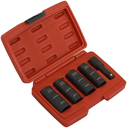 NEW Flip Impact Socket | 5pc Pro Set Thin Wall 1/2" inch Drive Metric SAE | 8 Sizes
