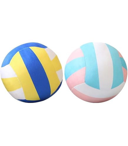 SAFIGLE Peluche Volley-Ball Oreiller Rond – Doux, Décoratif, Pour Enfant, Sport, Maison, Voiture, Cadeau