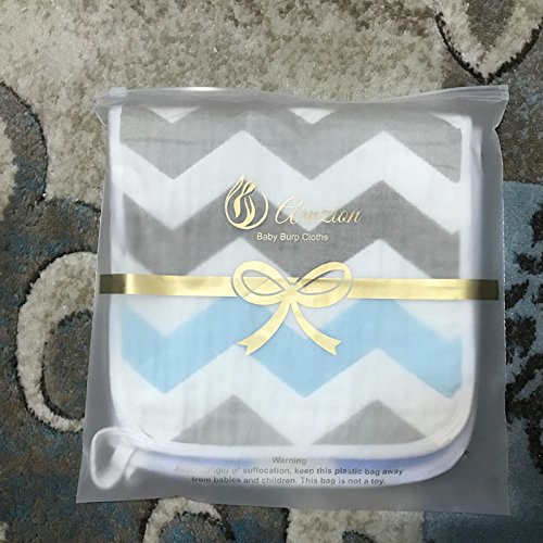 ARNZION Burp Cloths Large 20” by 10” 6 Layers Muslin Versatile Baby Boys Washcloths Nursing Cloths for Babies 100% Cotton 3 Pack - Thumbnail 6