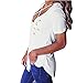 Paris Hill Women's Cross Front Tops Solid Comfy T Shirt