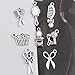 BNQL 16pcs Hairstylist Charm Collection for DIY Jewelry Making (Hairstylist)