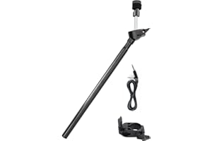 Roland V-Drums 22 inch Cymbal Arm with Ball Joint, Rack Clamp and Silverline Audio 10ft Connection Cable Bundle