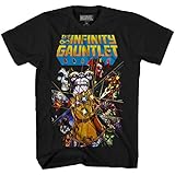 Marvel Thanos Avengers Infinity War Gauntlet Hulk Spider-Man Iron Man Strange Adult Men's Graphic Tee T-Shirt Apparel (Meduim)
