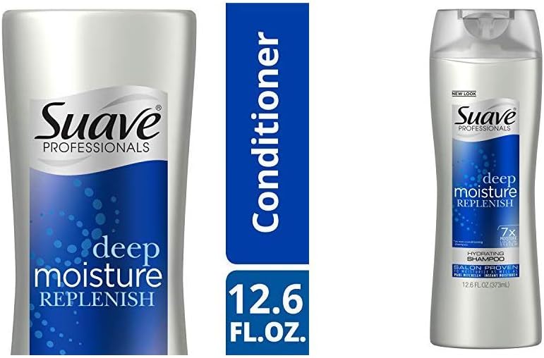 Suave Professionals Conditioner, Deep Moisture, 12.6 oz and Professionals Shampoo, Deep Moisture 12.6 oz