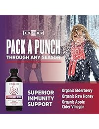 Elderberry Syrup with Organic Elderberry, Raw Honey, Apple Cider Vinegar, and Propolis