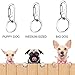 Boao 6 Sets Dog Tag Clips Pet ID Tag Clip with Durable Rings for Cats Dogs Collars Harnesses