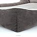 BRINDLE Washable Rectangle Dog Bed with Raised Bolster Design - Tan - Medium Dog