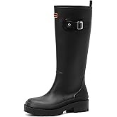 Pelbiuqik Women's Rain Boots Knee High Rubber Boots Waterproof Anti-Slip Tall wide calf Garden Boots Insulated Work Water Shoes Fishing Outdoor