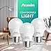 Acaxin A15 LED Bulb 6W, LED Light Bulbs 60 Watt Equivalent,Warm White 2700K Non-Dimmable Bright E26/E27 LED Bulb with 600 Lumen for Home Lighting Decorative,6-pack