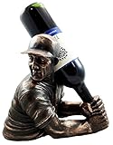 Focus Home Run Batting Baseball Star Player Slugger Wine Bottle Holder Figurine Great Gift For Baseball Fans