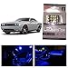 LEDpartsNow Interior LED Lights Replacement for 2008-2017 Dodge Challenger Accessories Package Kit (10 Bulbs), BLUE