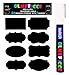 Chalkboard Labels Set Includes 96 Premium Reusable Chalkboard Stickers with 1 White Chalk Marker for Labeling Jars, Parties, Craft Rooms, Weddings and Organize Your Home & Kitchen