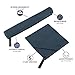 Relefree Microfiber Towel (Pack of 2), Yoga and Fitness Towels are Quick-Drying, Super Absorbent, Compact, Suitable for Travel, Camping, Hiking, Backpacking (Navy Blue, 60x30 inches + 12x30)