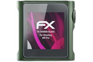 atFoliX Plastic Glass Protective Film compatible with Shanling M0 Pro Glass Protector, 9H Hybrid-Glass FX Glass Screen Protector of plastic