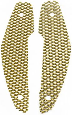 CNC 2Pcs Air Intake Cover Mesh Grilles for Yamaha MT FZ 09 MT-09 FZ-09 2013-2016 (Gold)