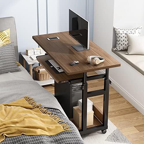 Movable Side Table, Mobile Desk Table Laptop Computer Stand Desk