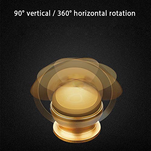 Marvel Avengers Magnetic Phone Holder for Car, Universal 360 Rotation Stick-on-Dashboard Car Mount Cell Phone Cradle with a Super Strong Magnet, Gold, Iron Man