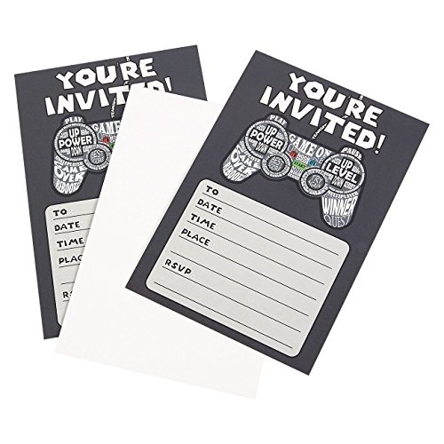 6 Party+Invitations+Postcard+Envelopes+Birthday