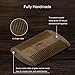 Xpreen Wood Comb, Double Different Densities Brush, Anti-static Handmade Green Sandal Wood Beard Hair Mustache Comb