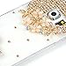 Samsung Galaxy S6 Case(Not for S6 Edge) - Mavis's Diary 3D Handmade Bling Crystal Golden Owls Flowers and Branch with Shiny Glitter Sparkly Diamond Rhinestone Clear Hard Back Case Cover for Samsung Galaxy S6 (2015) SM-G920F with Soft Clean Cloth (One Case&One Cute Owl Dust Plug)