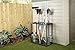 Keter Resin Garage and Tool Organizer Rack for Yard, Home, and Garden Storage - Perfect to Store Up to 40 Rakes, Shovels, Mops, and Brooms for Indoor or Outdoor Organization