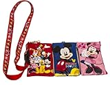 Disney Set of 3 Mickey and Friends Lanyards with Detachable Coin Purse