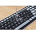 Alinshi Foldable Silicone Keyboard USB Soft Waterproof Keyboard (Black)