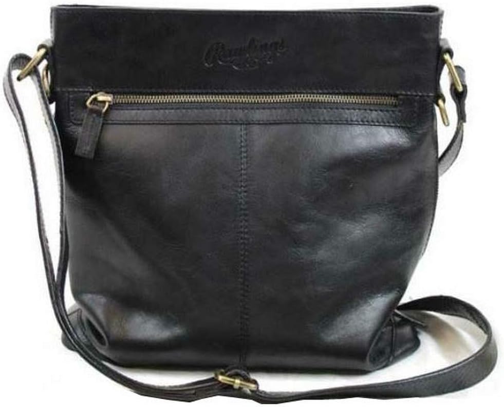 rawlings leather messenger bag