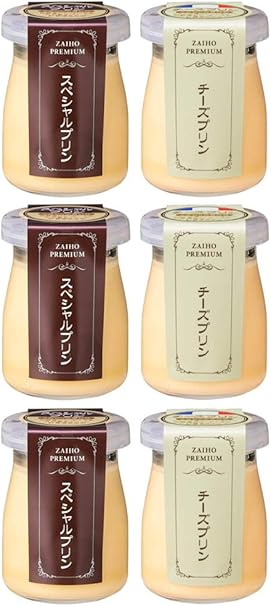 Amazon 財宝 プレミアムプリン 2種 スペシャル チーズ 各3個 計6個 財宝 プリン 通販