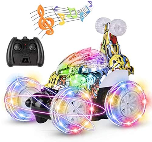 UTTORA Remote Control Car, RC Stunt Car Invincible Tornado Twister