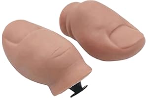 2PCS Funny Big Toe Shoe Charms, 3D Realistic​ Toe Accessories for Sandals, Hilarious​ Novelty​ Decorations for Halloween​ Par