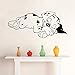 BooDecal Spotty Dog Dalmatian Falling in Sweet Dream Vinyl Wall Decal Stickers for Baby Nursery Bedroom