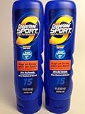Coppertone Sport High Performance Sunscreen Lotion, 15 SPF, Ultra Dry Formula, 8-Ounce Bottles (2 Pack)