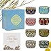 Tobeape Scented Candles Gift Set, Natural Soy Wax 2.5 Oz Portable Travel Tin Candle, Aromatherapy Candles with Strongly Fragrance Essential Oils for Mother's Day Gift- 8 Pack