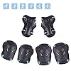 Ulikey Kinderbeschermers, 6-in-1 kit, kniebeschermers, elleboogbeschermers, polsbeschermers, beschermingsuitrustingsset…