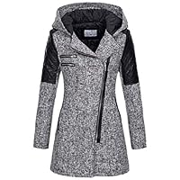 Womens Coat SOMESHINE Clothes Autumn Winter Warm Thick Zipper Slim Jacket Parka Overcoat Outwear Hooded Tops Sweatshirt