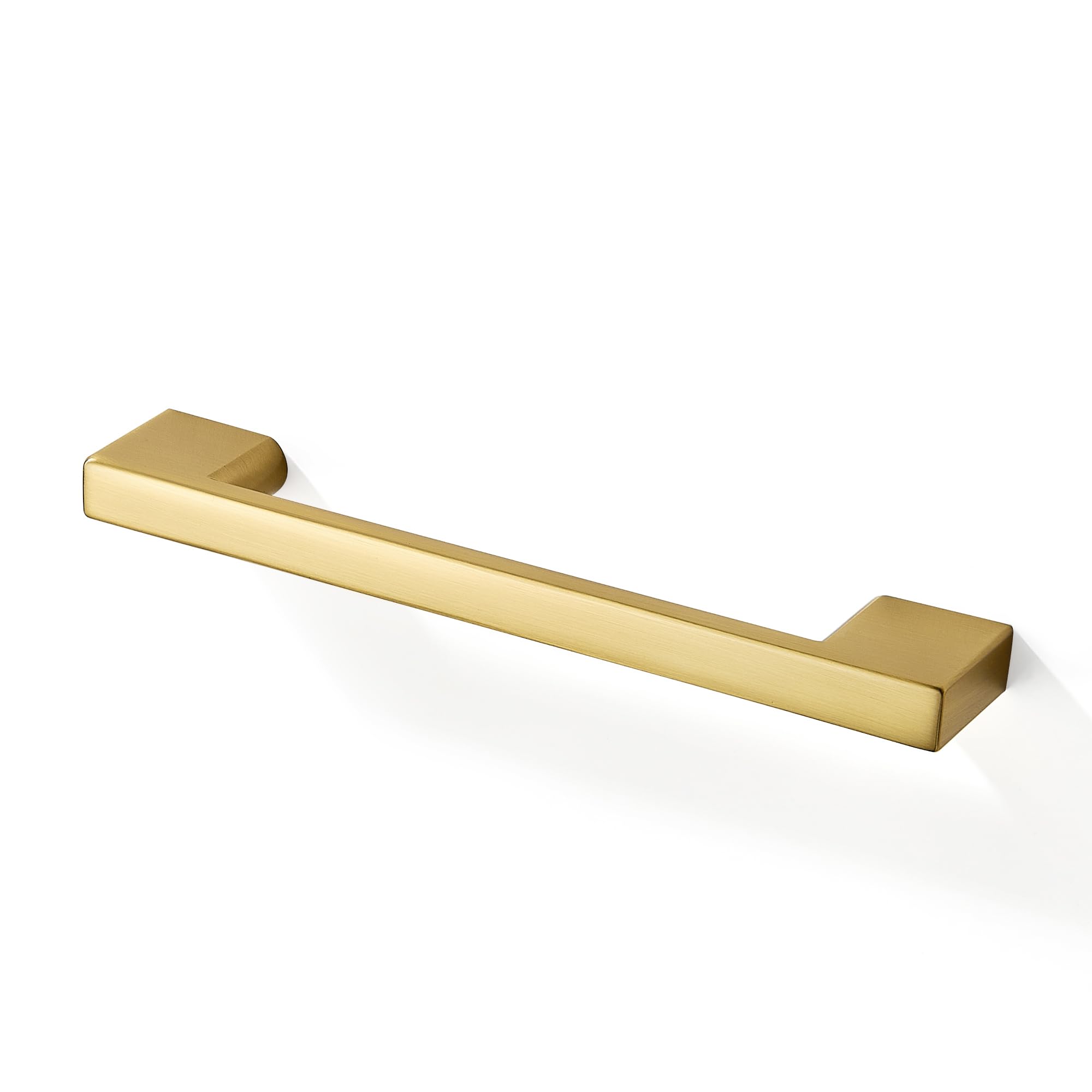Photo 1 of SAILING 10 Pack Cabinet Handles-5"/128mm Screw Spacing Bright Brushed Gold Furniture Hardware Handles for Kitchen Cabinets Bedroom Cabinet Pull