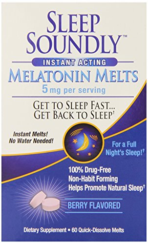 Windmill Health Products Sleep Soundly Melts Tablets, 5 mg, 60 Count