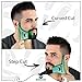 BEARDCLASS Beard Shaping Tool - 8 in 1 Comb Multi-liner Beard Shaper Template Comb Kit Transparent - Works with any Beard Razor Electric Trimmers or Clippers (Clear Green)