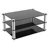 KGUSS Mini Audio Component Rack Black Acrylic