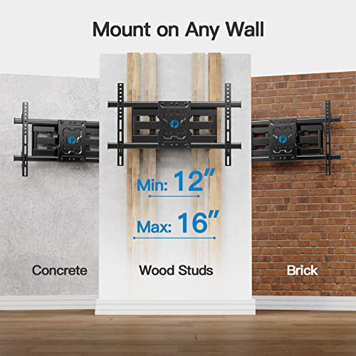 Pipishell TV Wall Mount Full Motion for Most 3775 Inch LED LCD OLED TVs, Wall Bracket TV Mount
