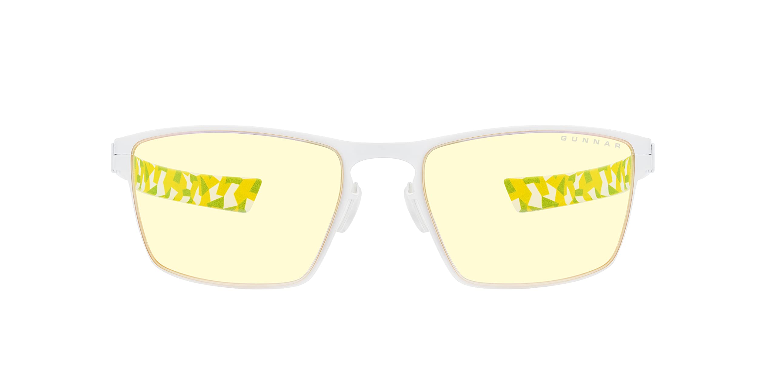 Gunnar Gaming and Computer Eyewear - ESL Blade Lite (Age 12+), Frame Colour: White, Lens Tint: Amber (Blocks 65% Blue Light & 100% UV Light) - Patented lens, Blocks 65% Blue Light & 100% UV Light